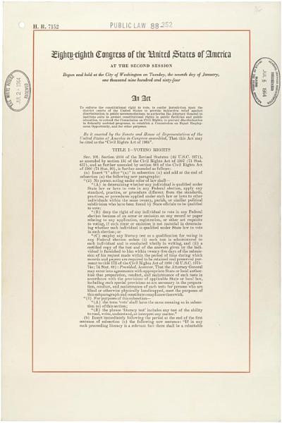 Civil Rights Act OF 1964
